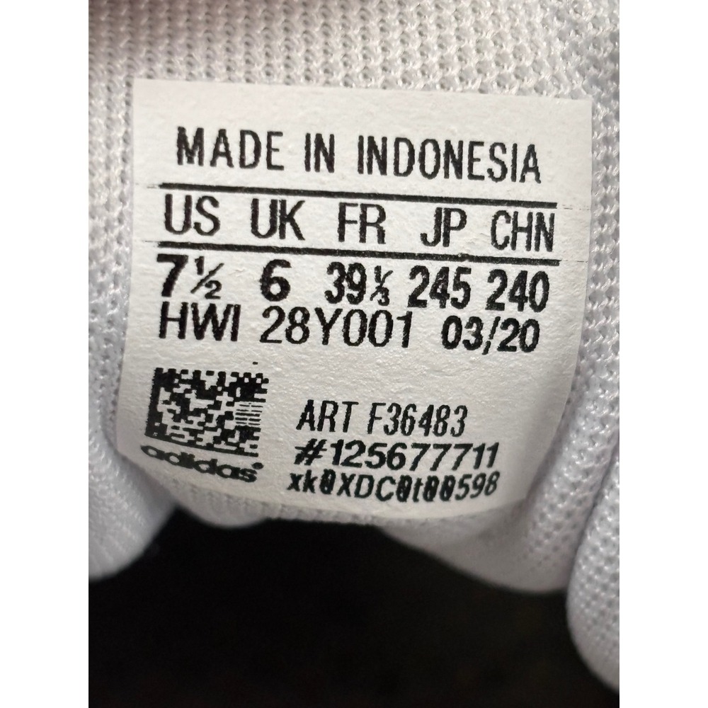 Adidas‎ Women's Grand Court Black and White Classic Cloudfoam Shoe Size 7.5 - Picture 10 of 10